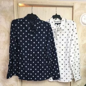 2 TOMMY HILFIGER BLOUSES SHIRTS XL✨✨